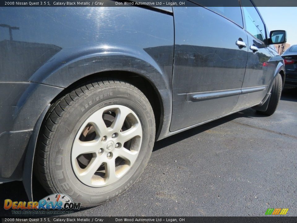 2008 Nissan Quest 3.5 S Galaxy Black Metallic / Gray Photo #13