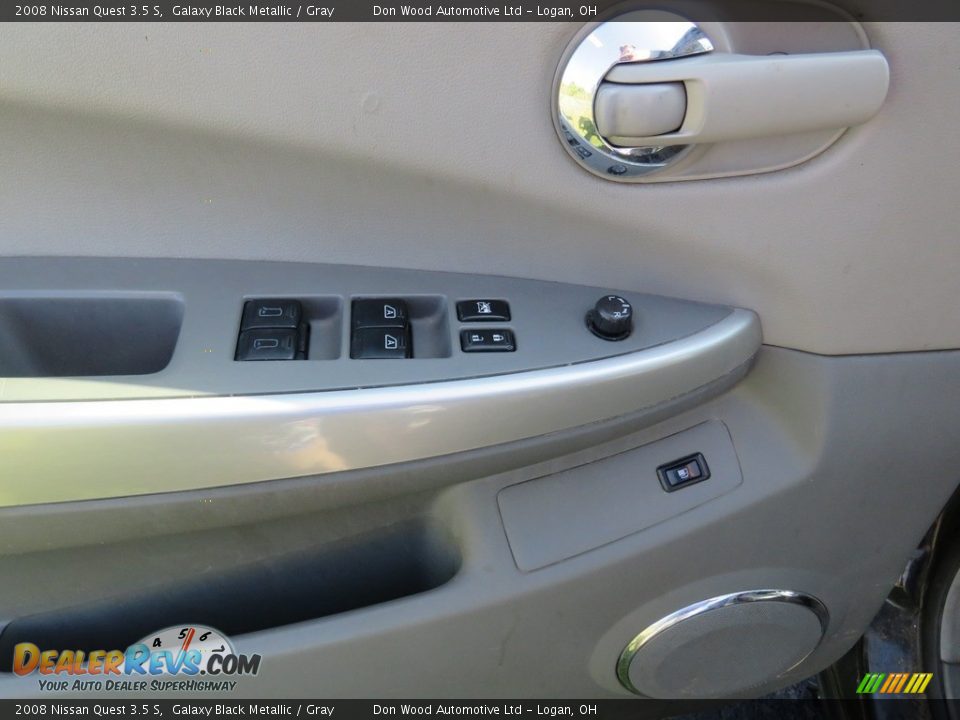 2008 Nissan Quest 3.5 S Galaxy Black Metallic / Gray Photo #15