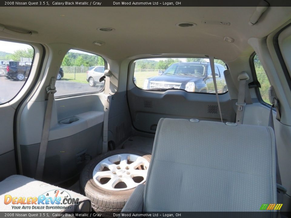 2008 Nissan Quest 3.5 S Galaxy Black Metallic / Gray Photo #19