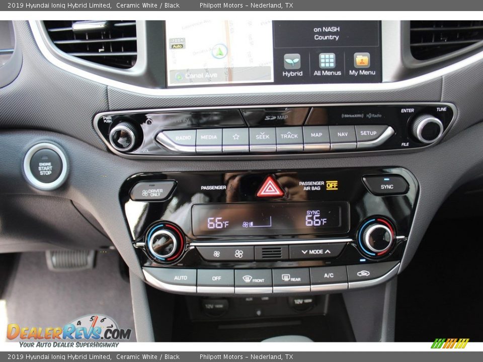 2019 Hyundai Ioniq Hybrid Limited Ceramic White / Black Photo #16