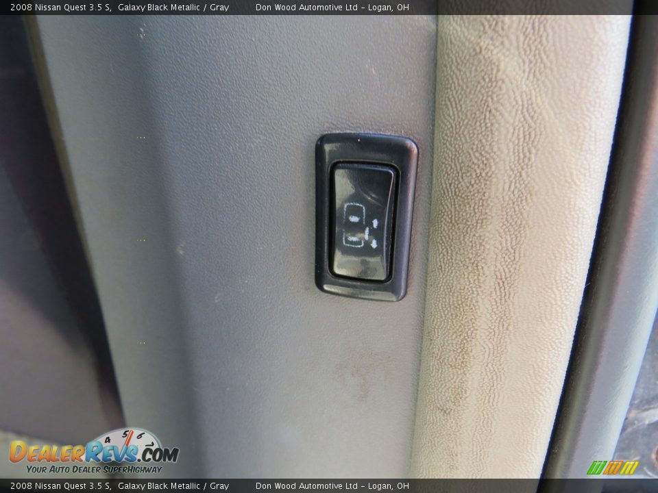 2008 Nissan Quest 3.5 S Galaxy Black Metallic / Gray Photo #21