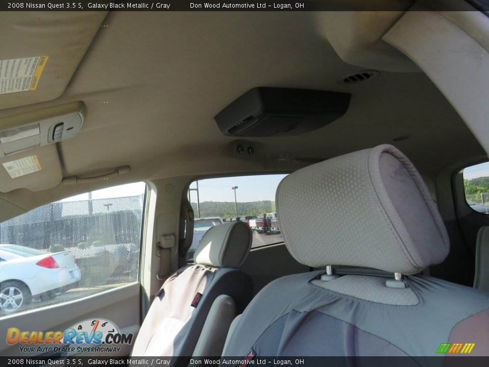 2008 Nissan Quest 3.5 S Galaxy Black Metallic / Gray Photo #25