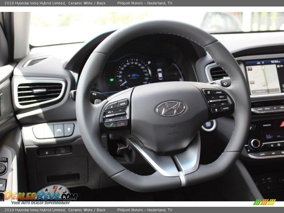 2019 Hyundai Ioniq Hybrid Limited Ceramic White / Black Photo #22