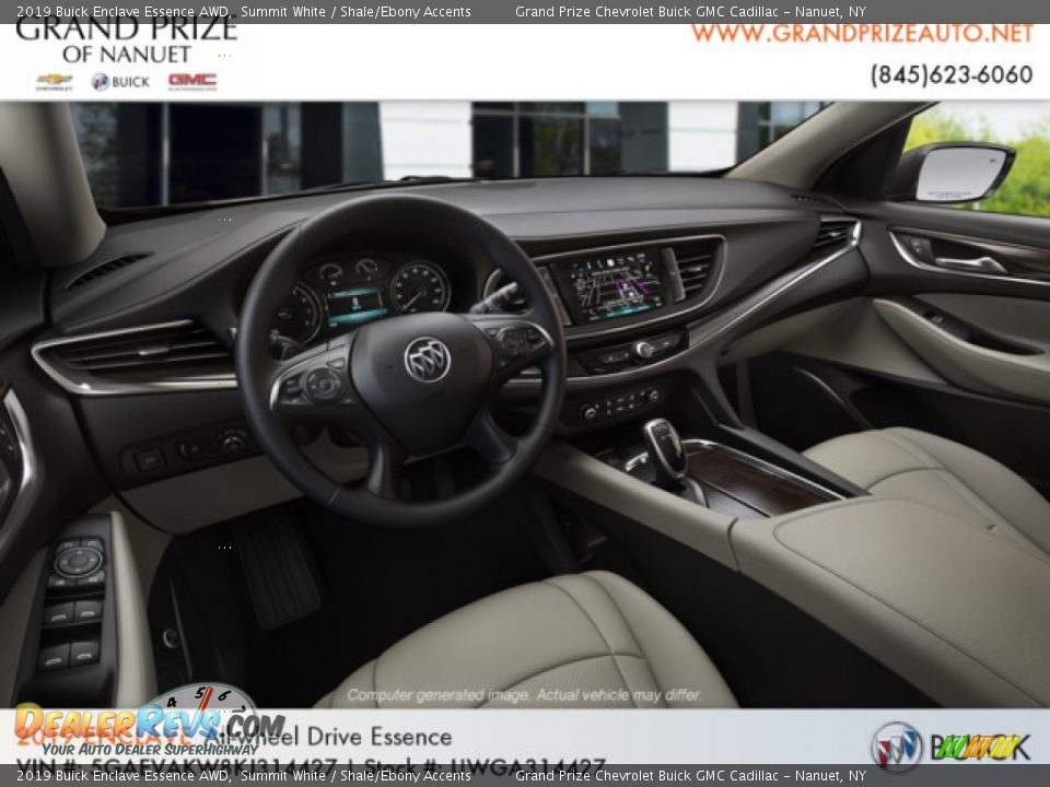 2019 Buick Enclave Essence AWD Summit White / Shale/Ebony Accents Photo #6