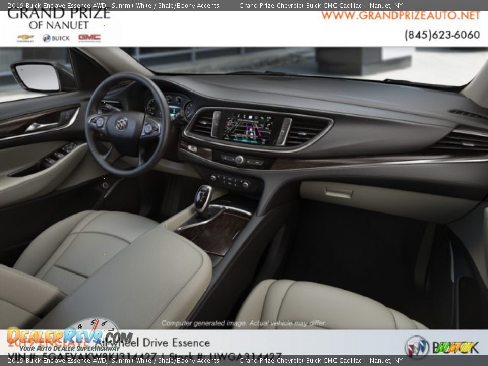 2019 Buick Enclave Essence AWD Summit White / Shale/Ebony Accents Photo #7