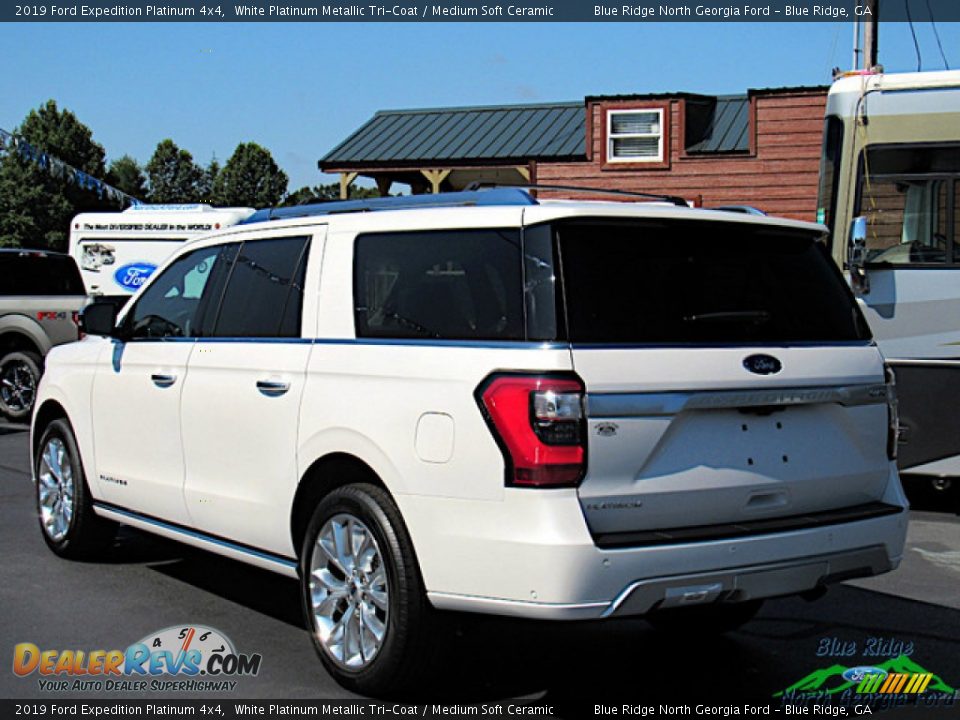 2019 Ford Expedition Platinum 4x4 White Platinum Metallic Tri-Coat / Medium Soft Ceramic Photo #3