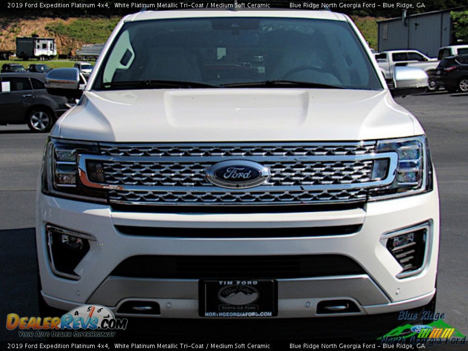 2019 Ford Expedition Platinum 4x4 White Platinum Metallic Tri-Coat / Medium Soft Ceramic Photo #8