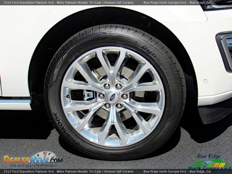2019 Ford Expedition Platinum 4x4 White Platinum Metallic Tri-Coat / Medium Soft Ceramic Photo #9