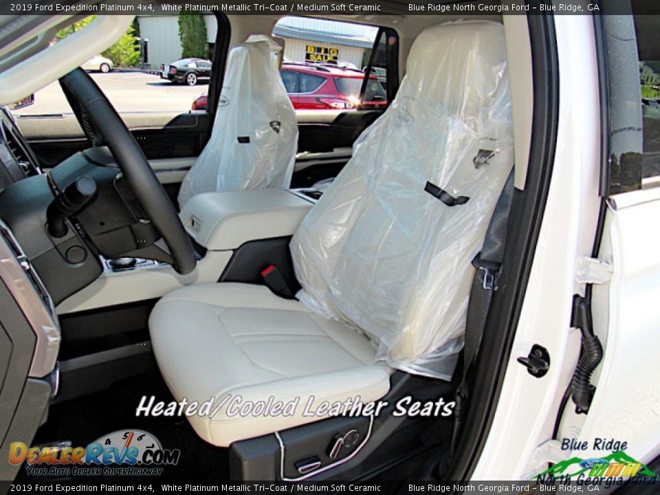 2019 Ford Expedition Platinum 4x4 White Platinum Metallic Tri-Coat / Medium Soft Ceramic Photo #10
