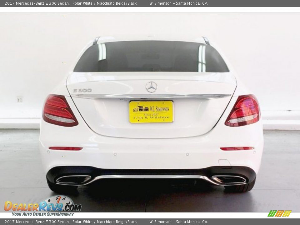2017 Mercedes-Benz E 300 Sedan Polar White / Macchiato Beige/Black Photo #3