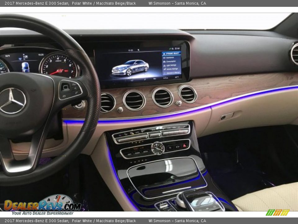 2017 Mercedes-Benz E 300 Sedan Polar White / Macchiato Beige/Black Photo #5