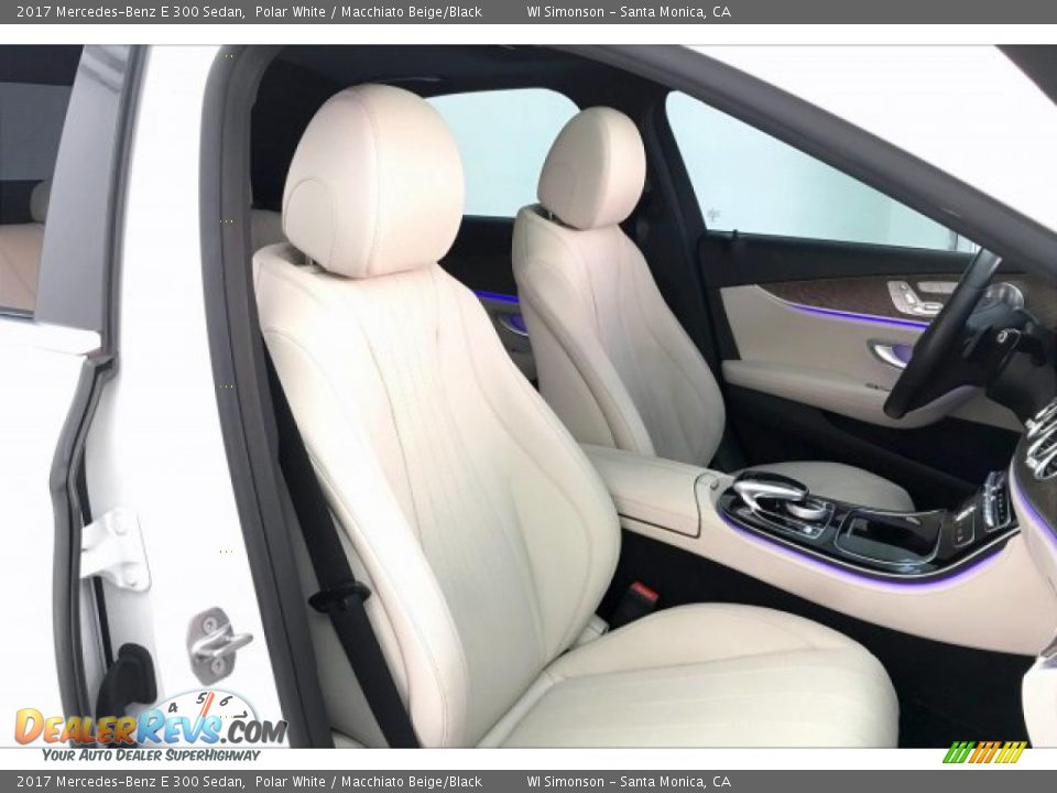 2017 Mercedes-Benz E 300 Sedan Polar White / Macchiato Beige/Black Photo #6