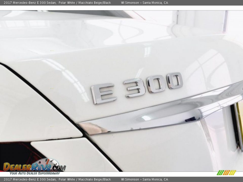 2017 Mercedes-Benz E 300 Sedan Polar White / Macchiato Beige/Black Photo #7