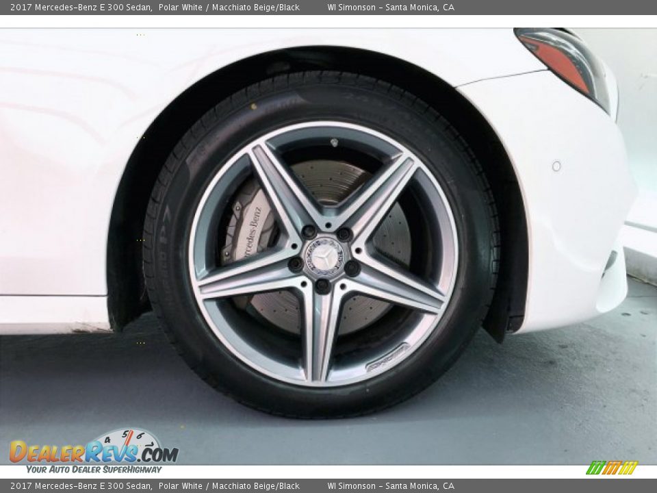 2017 Mercedes-Benz E 300 Sedan Polar White / Macchiato Beige/Black Photo #8