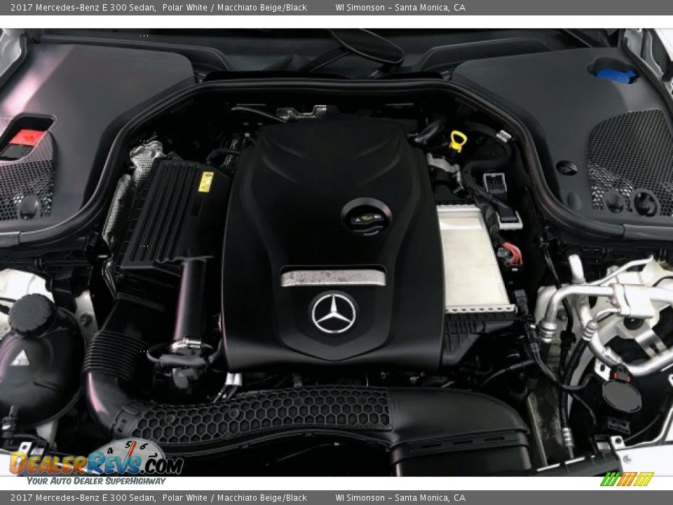2017 Mercedes-Benz E 300 Sedan Polar White / Macchiato Beige/Black Photo #9