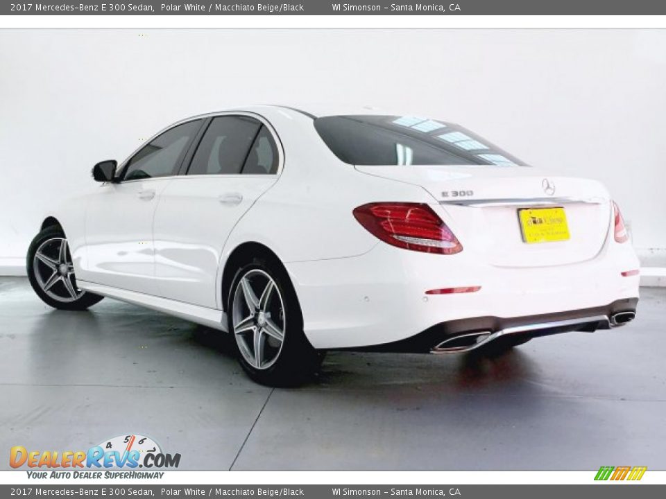 2017 Mercedes-Benz E 300 Sedan Polar White / Macchiato Beige/Black Photo #10