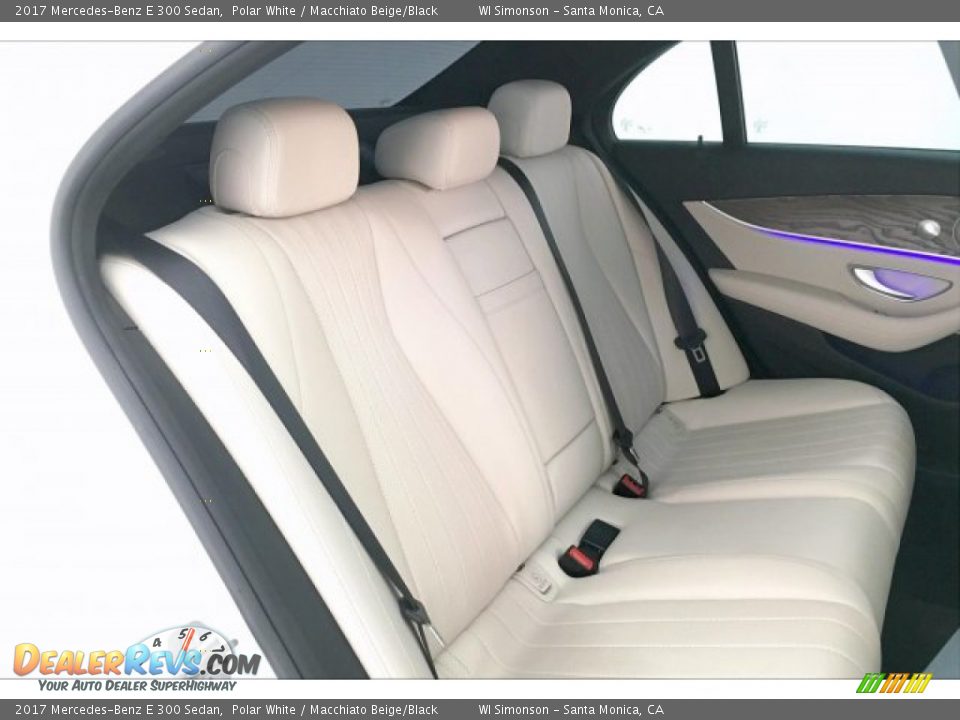 2017 Mercedes-Benz E 300 Sedan Polar White / Macchiato Beige/Black Photo #13