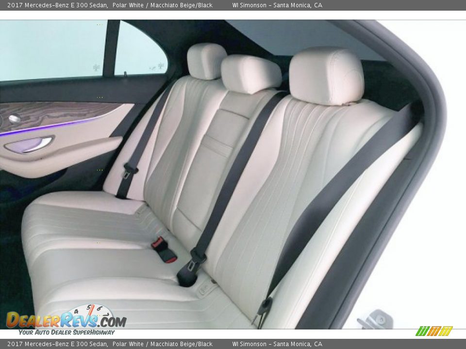 2017 Mercedes-Benz E 300 Sedan Polar White / Macchiato Beige/Black Photo #15