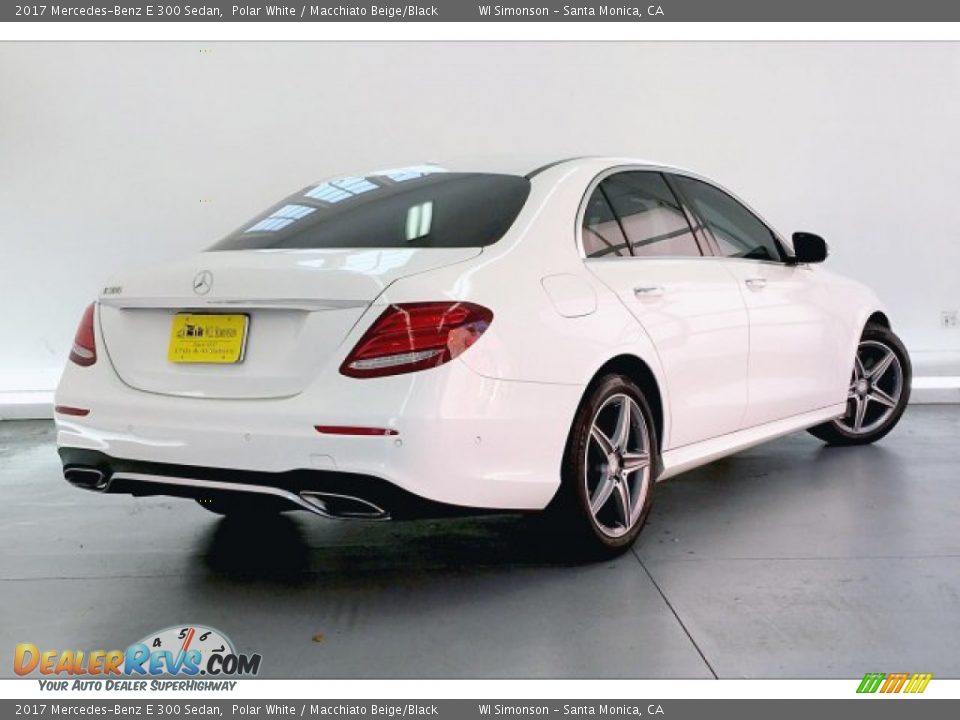 2017 Mercedes-Benz E 300 Sedan Polar White / Macchiato Beige/Black Photo #16