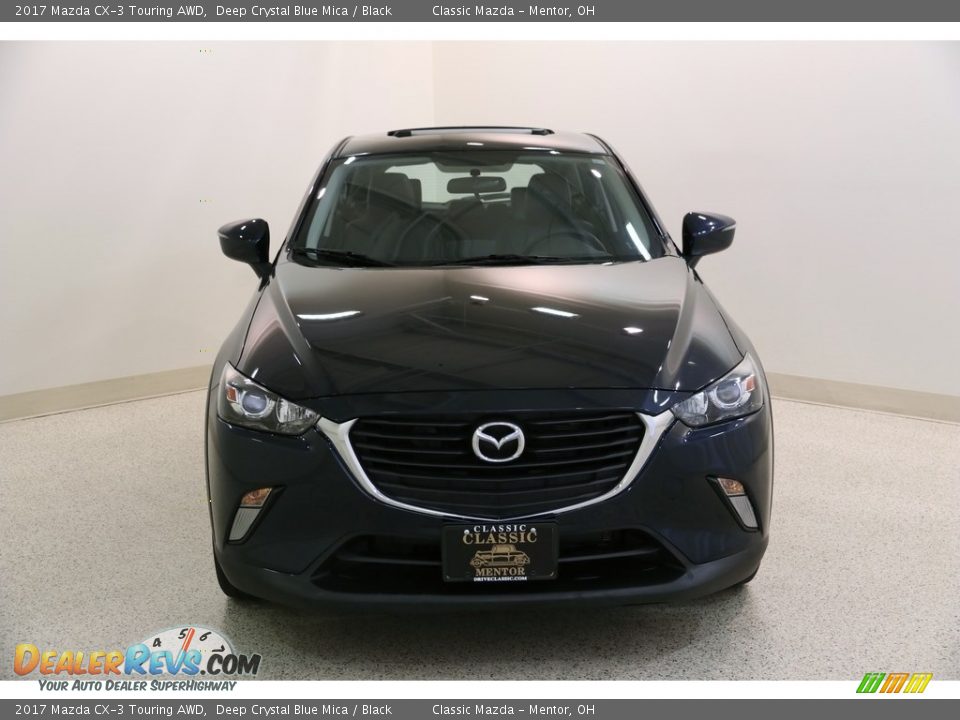 2017 Mazda CX-3 Touring AWD Deep Crystal Blue Mica / Black Photo #2