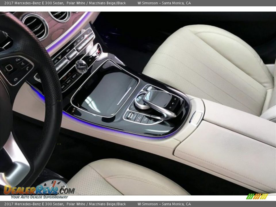 2017 Mercedes-Benz E 300 Sedan Polar White / Macchiato Beige/Black Photo #23