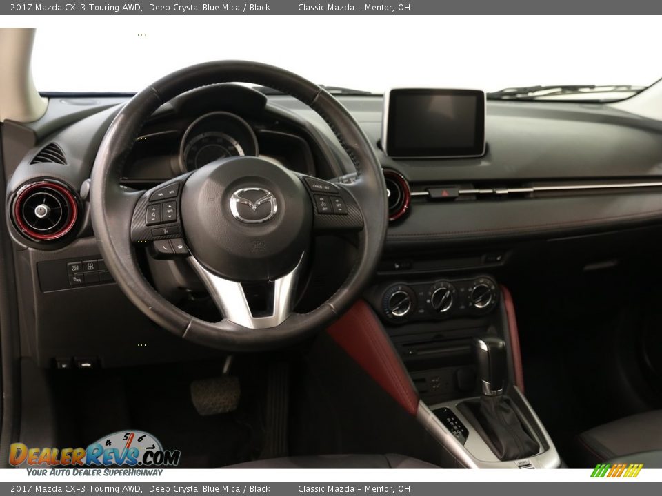 2017 Mazda CX-3 Touring AWD Deep Crystal Blue Mica / Black Photo #6