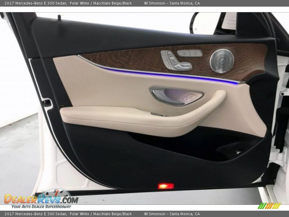 2017 Mercedes-Benz E 300 Sedan Polar White / Macchiato Beige/Black Photo #25