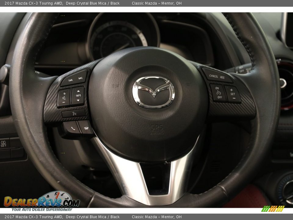 2017 Mazda CX-3 Touring AWD Deep Crystal Blue Mica / Black Photo #7