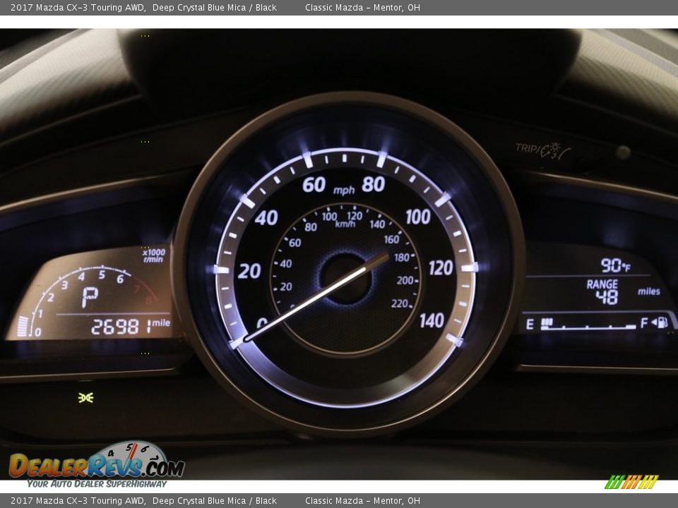 2017 Mazda CX-3 Touring AWD Deep Crystal Blue Mica / Black Photo #8