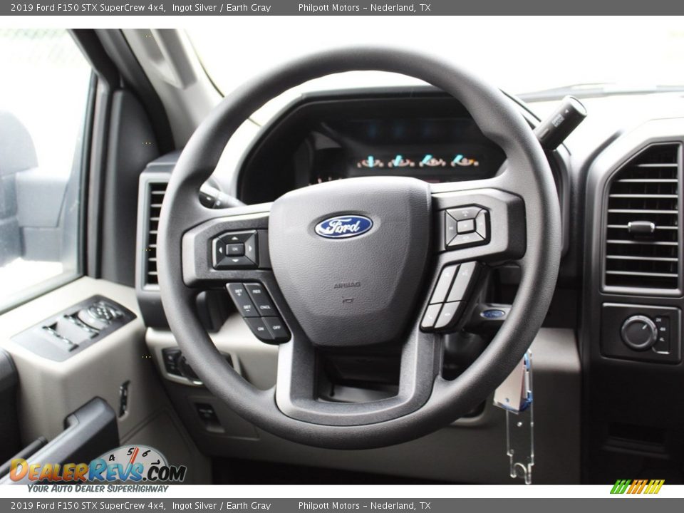 2019 Ford F150 STX SuperCrew 4x4 Ingot Silver / Earth Gray Photo #14