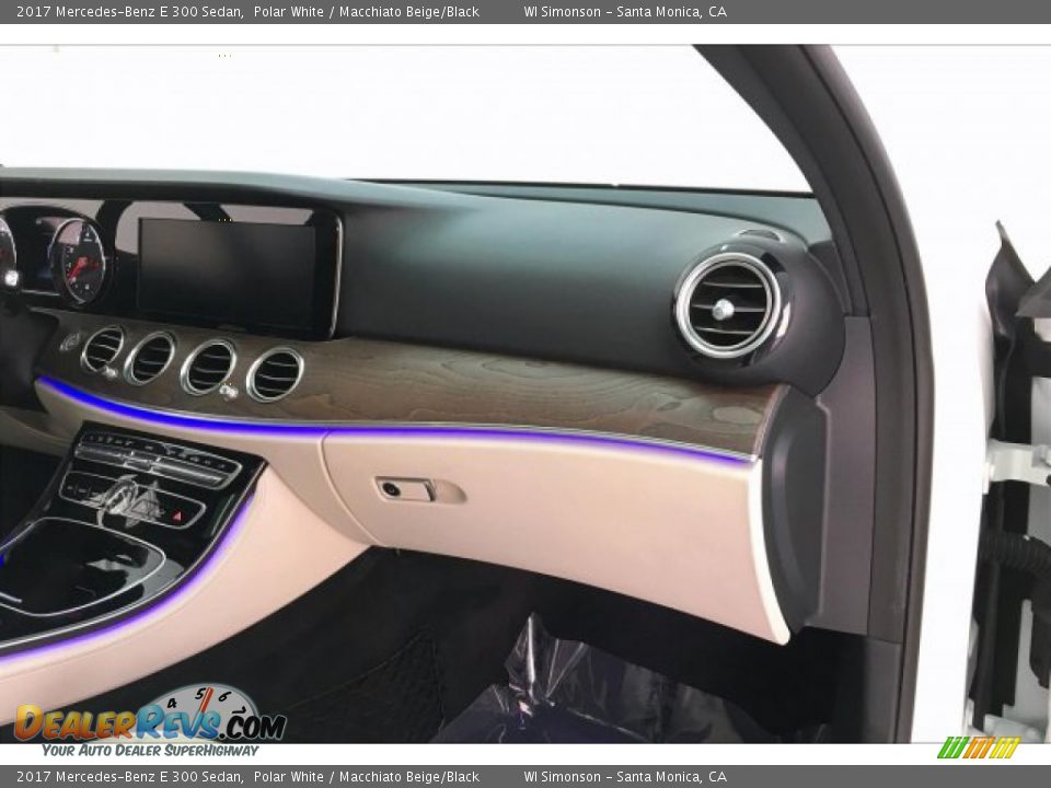 2017 Mercedes-Benz E 300 Sedan Polar White / Macchiato Beige/Black Photo #28