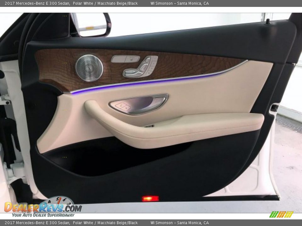 2017 Mercedes-Benz E 300 Sedan Polar White / Macchiato Beige/Black Photo #30