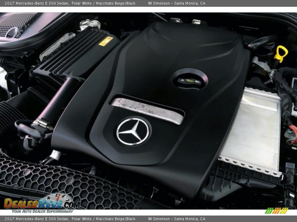 2017 Mercedes-Benz E 300 Sedan Polar White / Macchiato Beige/Black Photo #31
