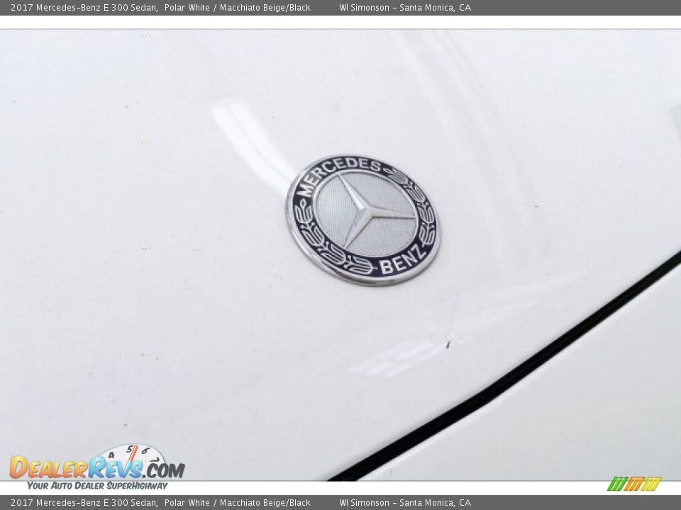 2017 Mercedes-Benz E 300 Sedan Polar White / Macchiato Beige/Black Photo #33