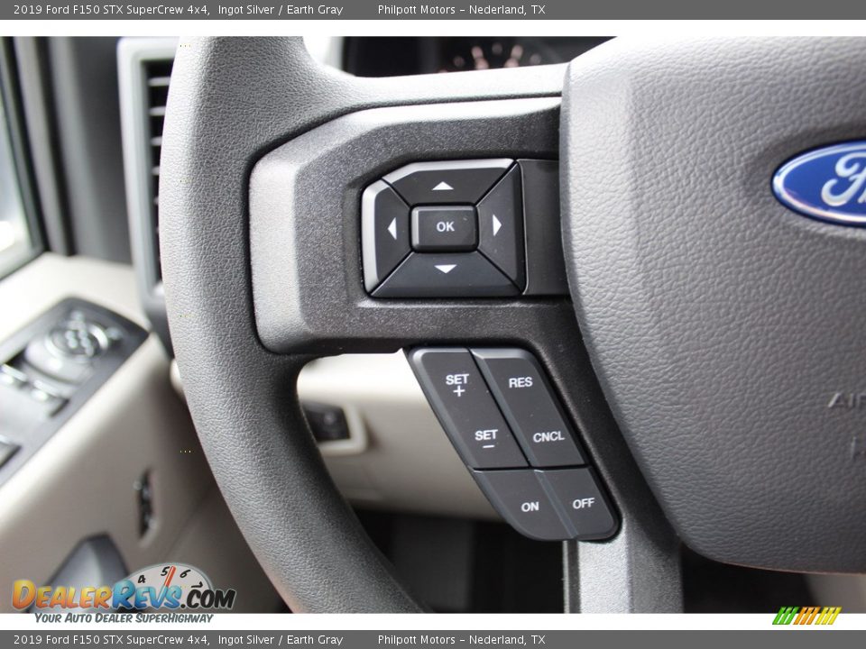 2019 Ford F150 STX SuperCrew 4x4 Ingot Silver / Earth Gray Photo #18