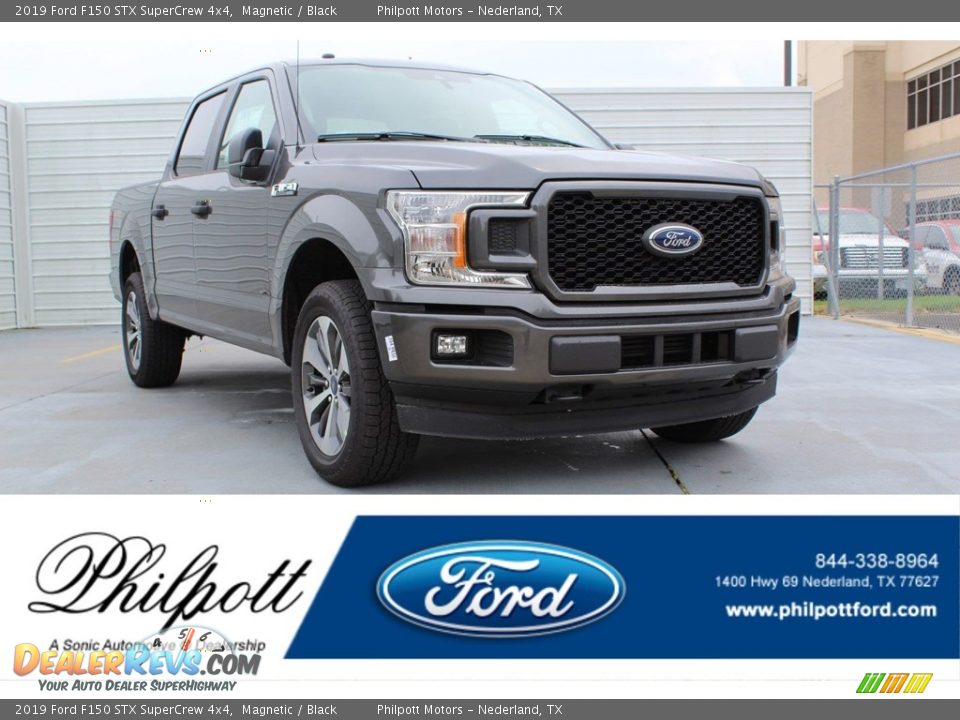 2019 Ford F150 STX SuperCrew 4x4 Magnetic / Black Photo #1