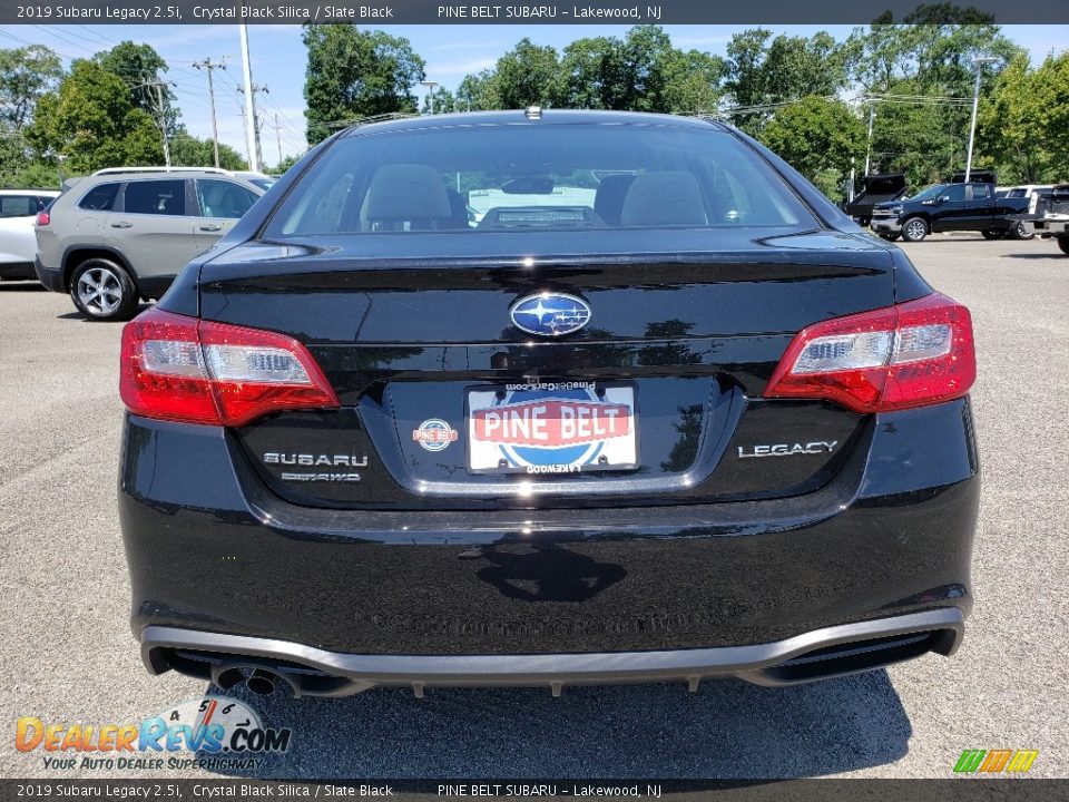 2019 Subaru Legacy 2.5i Crystal Black Silica / Slate Black Photo #5