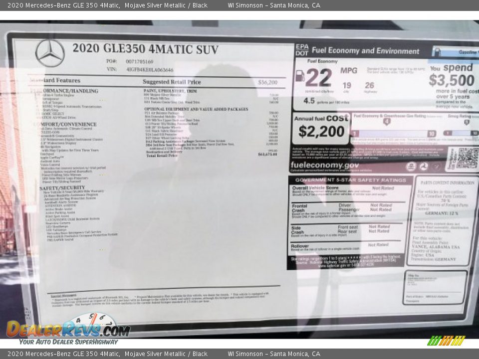 2020 Mercedes-Benz GLE 350 4Matic Mojave Silver Metallic / Black Photo #10