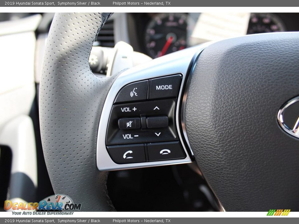 2019 Hyundai Sonata Sport Symphony Silver / Black Photo #14