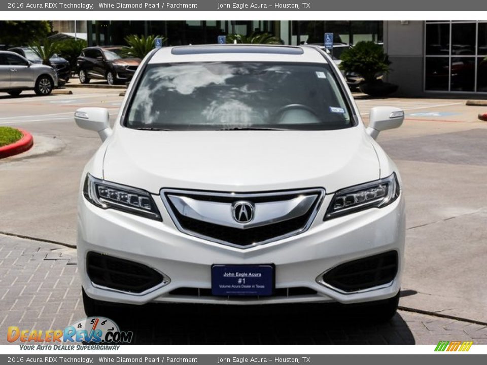 2016 Acura RDX Technology White Diamond Pearl / Parchment Photo #2