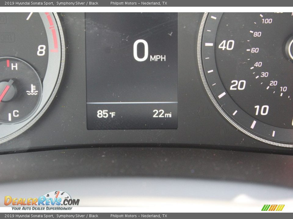 2019 Hyundai Sonata Sport Symphony Silver / Black Photo #17