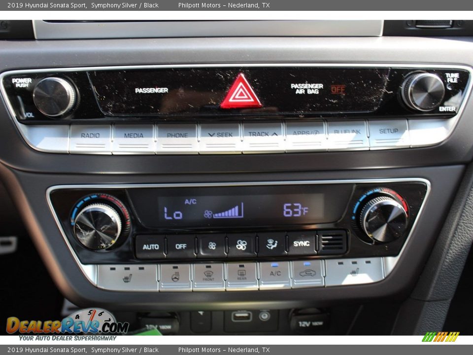 2019 Hyundai Sonata Sport Symphony Silver / Black Photo #19