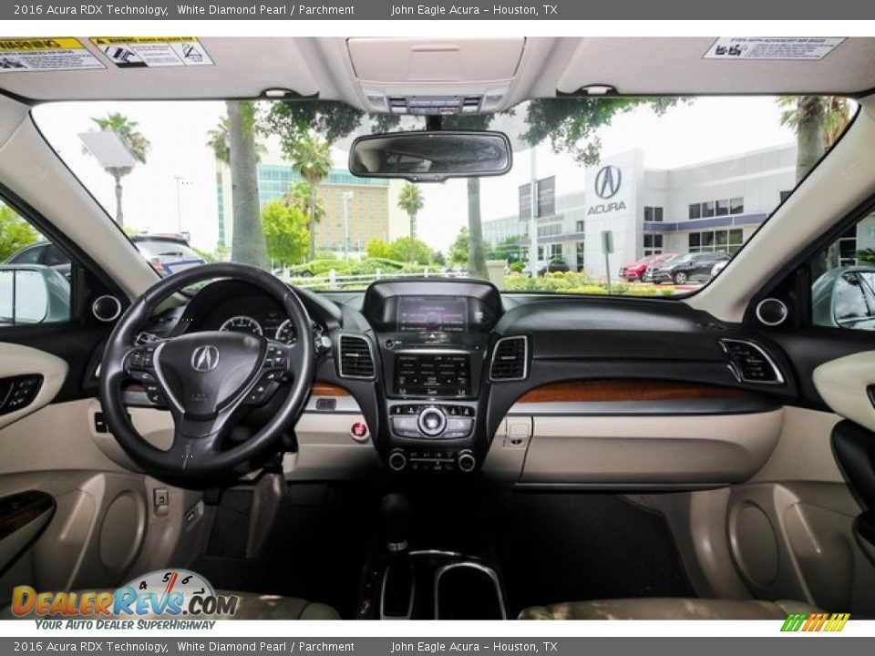 2016 Acura RDX Technology White Diamond Pearl / Parchment Photo #9