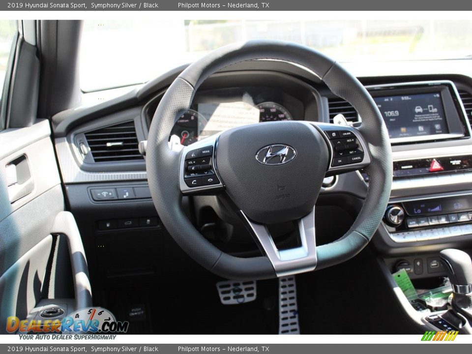 2019 Hyundai Sonata Sport Symphony Silver / Black Photo #26