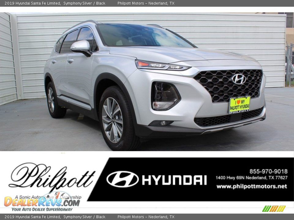 2019 Hyundai Santa Fe Limited Symphony Silver / Black Photo #1