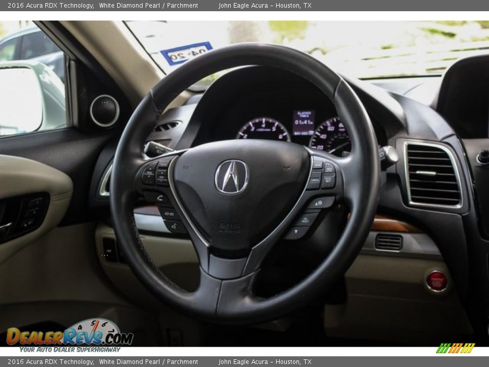 2016 Acura RDX Technology White Diamond Pearl / Parchment Photo #30