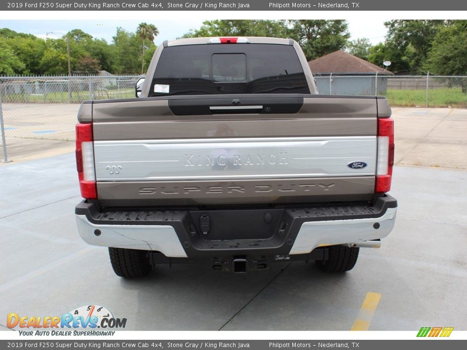 2019 Ford F250 Super Duty King Ranch Crew Cab 4x4 Stone Gray / King Ranch Java Photo #7