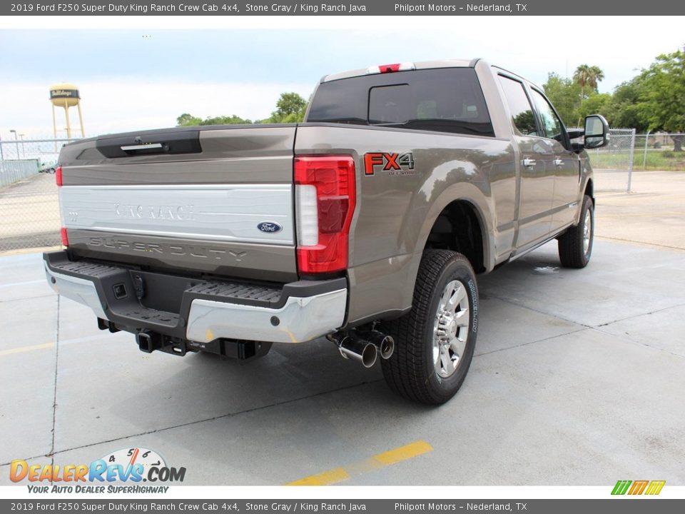 2019 Ford F250 Super Duty King Ranch Crew Cab 4x4 Stone Gray / King Ranch Java Photo #8