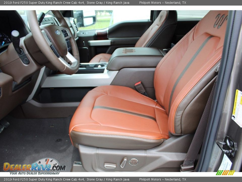 Front Seat of 2019 Ford F250 Super Duty King Ranch Crew Cab 4x4 Photo #10