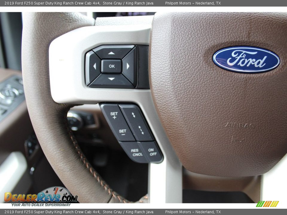 2019 Ford F250 Super Duty King Ranch Crew Cab 4x4 Steering Wheel Photo #12